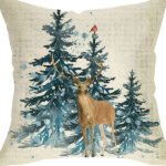 Winter Series Throw Pillow Cover Linen - Image 4