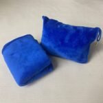 Foldable Convertible Flannel Throw Pillow Blanket - Image 9