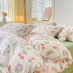 Washed Cotton Four-piece Bedding Set Student Dormitory - Image 9