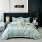 Pure Cotton Long-staple Cotton Solid Color Embroidered Bedding Set - Image 8