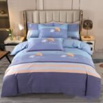 Cotton Brushed Printed Four-piece Bedding Set - Image 10
