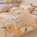 Washed Cotton Four-piece Bedding Set - Image 5