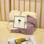 Spring Autumn Flannel Blanket Plush Plaid Decorative Sofa Couch Throw Blankets On Bed Thermal Fluffy Fleece Blanket On Sale - Image 5