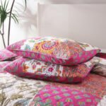 Handcraft Patchwork Quiltedtextiles Cotton Three-piece Bedding Set - Image 3