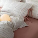 Retro Nude Floral Cotton Four-Piece Bedding Set - Image 8
