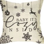 Winter Series Throw Pillow Cover Linen - Image 6
