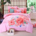 Cotton cartoon active thickening sanding four-piece cotton wedding gift linen quilt cover bedding - Image 7