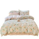 Cotton Four-piece Set Simple Small Floral Bedding - Image 3