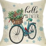 Winter Series Throw Pillow Cover Linen - Image 5