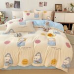 Washed Cotton Four-piece Bedding Set Student Dormitory - Image 4