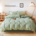Washed Cotton Four-piece Bedding Set Autumn Single - Image 6
