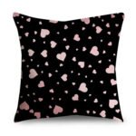 Rose Gold Polyester Pillow Cover Black Gold Element Cushion Throw Pillowcase - Image 10