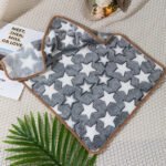 Four Seasons Blanket Thermal Coral Fleece Paw Print Dogs And Cats - Image 7