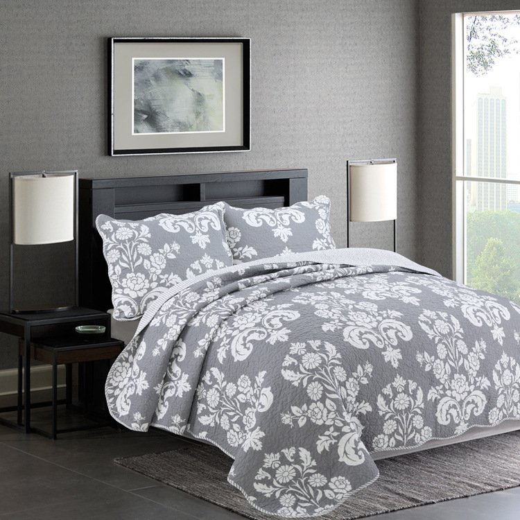 5ae4630e-1b4d-41d4-8bb1-744880e52bd6.jpg Bedding Quilted Cotton Three-piece Set - Image 1