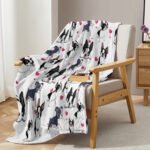 1pc Adorable Fleece Dog Blanket - Soft, Cozy, Lightweight, Warm, Flannel Throw