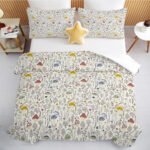 3 Pieces Mushroom Decoration Comforter Set Soft Bedding Set For Home Bedroom Decor Twin Full Queen King Size - Image 4