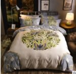 Cotton cartoon active thickening sanding four-piece cotton wedding gift linen quilt cover bedding - Image 8