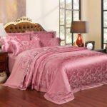 Ice Silk Jacquard European Luxury High-end Linen And Cotton Bedding Set - Image 3