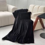 Foldable Convertible Flannel Throw Pillow Blanket - Image 2