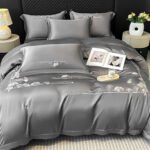 Pure Cotton Long-staple Cotton Solid Color Embroidered Bedding Set - Image 4