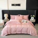 Pure Cotton Long-staple Cotton Solid Color Embroidered Bedding Set - Image 10