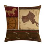 Cowboy Decorative Throw Pillows Cushion Covers - Image 2