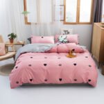 Washed Cotton Four-piece Bedding Set Autumn Single - Image 5
