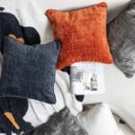 Chenille Modern Luxury American Sofa Throw Pillow Cover With Feather Velvet - Image 5