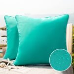 Outdoor Waterproof Solid Throw Decorative Pillow Cover Decorative Square Outdoor Pillows Cushion Case Patio Pillows For Couch Tent - Image 4