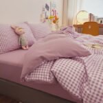 Modern Minimalist Washed Cotton Four-piece Bedding Set - Image 4