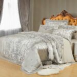 Ice Silk Jacquard European Luxury High-end Linen And Cotton Bedding Set - Image 7