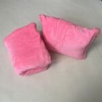 Foldable Convertible Flannel Throw Pillow Blanket - Image 5