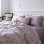 Retro Nude Floral Cotton Four-Piece Bedding Set - Image 6