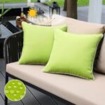 Outdoor Waterproof Solid Throw Decorative Pillow Cover Decorative Square Outdoor Pillows Cushion Case Patio Pillows For Couch Tent