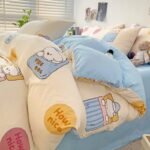 Washed Cotton Four-piece Bedding Set Student Dormitory - Image 6