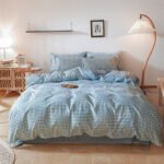 Washed Cotton Four-piece Bedding Set Autumn Single - Image 7