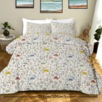 3 Pieces Mushroom Decoration Comforter Set Soft Bedding Set For Home Bedroom Decor Twin Full Queen King Size - Image 7