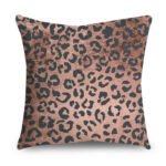 Rose Gold Polyester Pillow Cover Black Gold Element Cushion Throw Pillowcase - Image 2