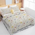 3 Pieces Mushroom Decoration Comforter Set Soft Bedding Set For Home Bedroom Decor Twin Full Queen King Size - Image 2